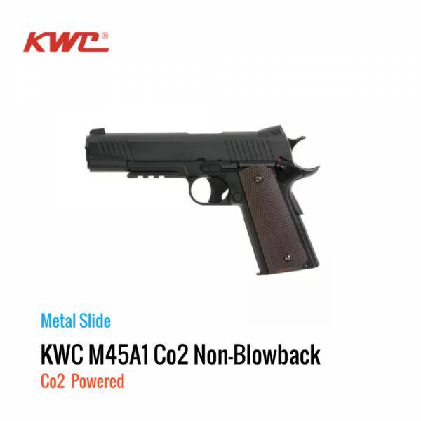 [해외] KWC 콜트 M45A1 Co2 논블로우백 메탈 슬라이드