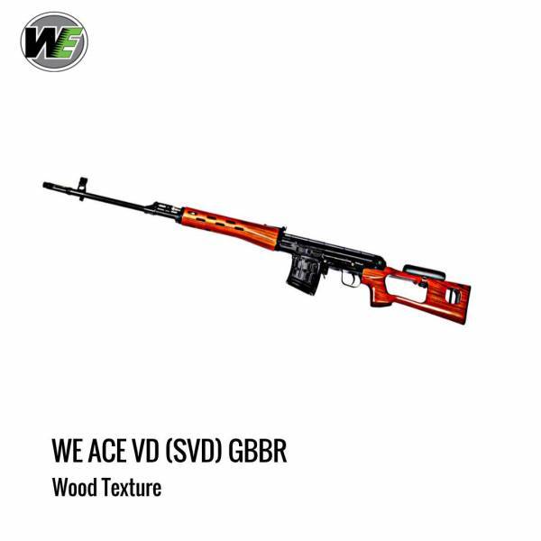 [해외] WE ACE VD(SVD) 가스 블로우백 스나이퍼 라이플 Wood Texture