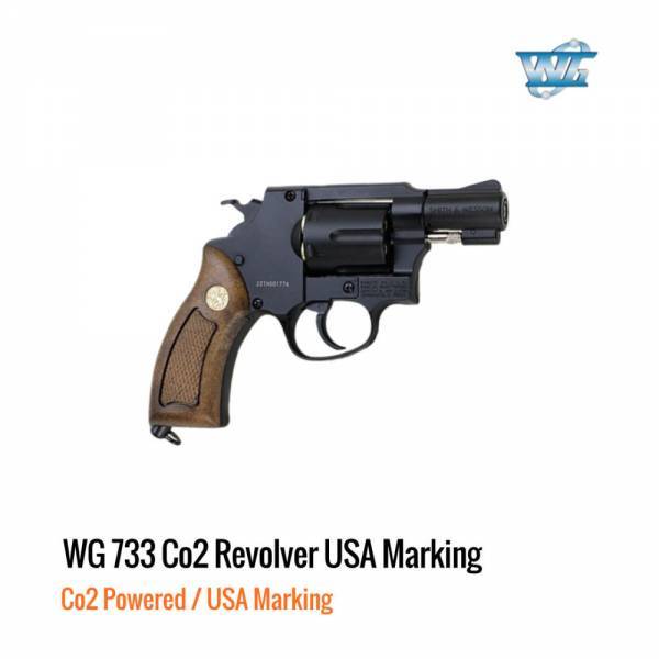[해외] 윈건 WG Super Sport 733 Co2 리볼버 2인치 블랙 USA 각인