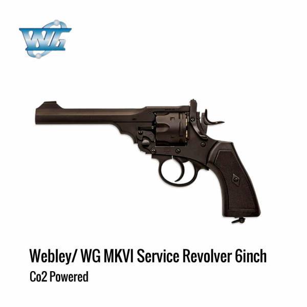 [해외] 윈건 Webley WG MKVI Co2 리볼버 6인치 블랙
