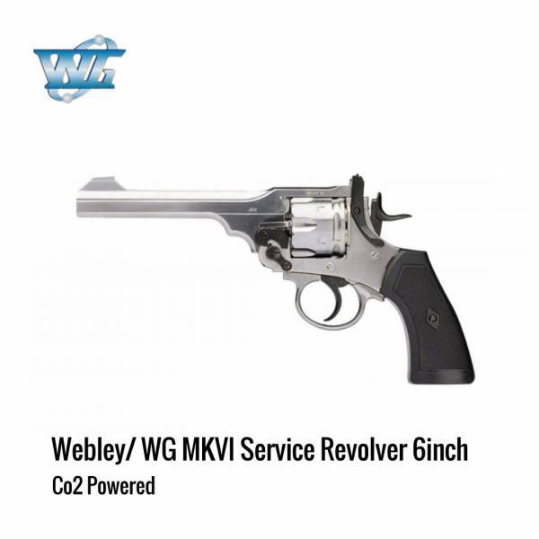 [해외] 윈건 Webley WG MKVI Co2 리볼버 6인치 실버