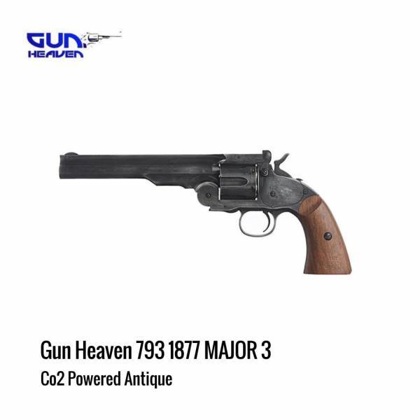 [해외] Gun Heaven 793 1877 MAJOR-3 Co2 리볼버 앤틱