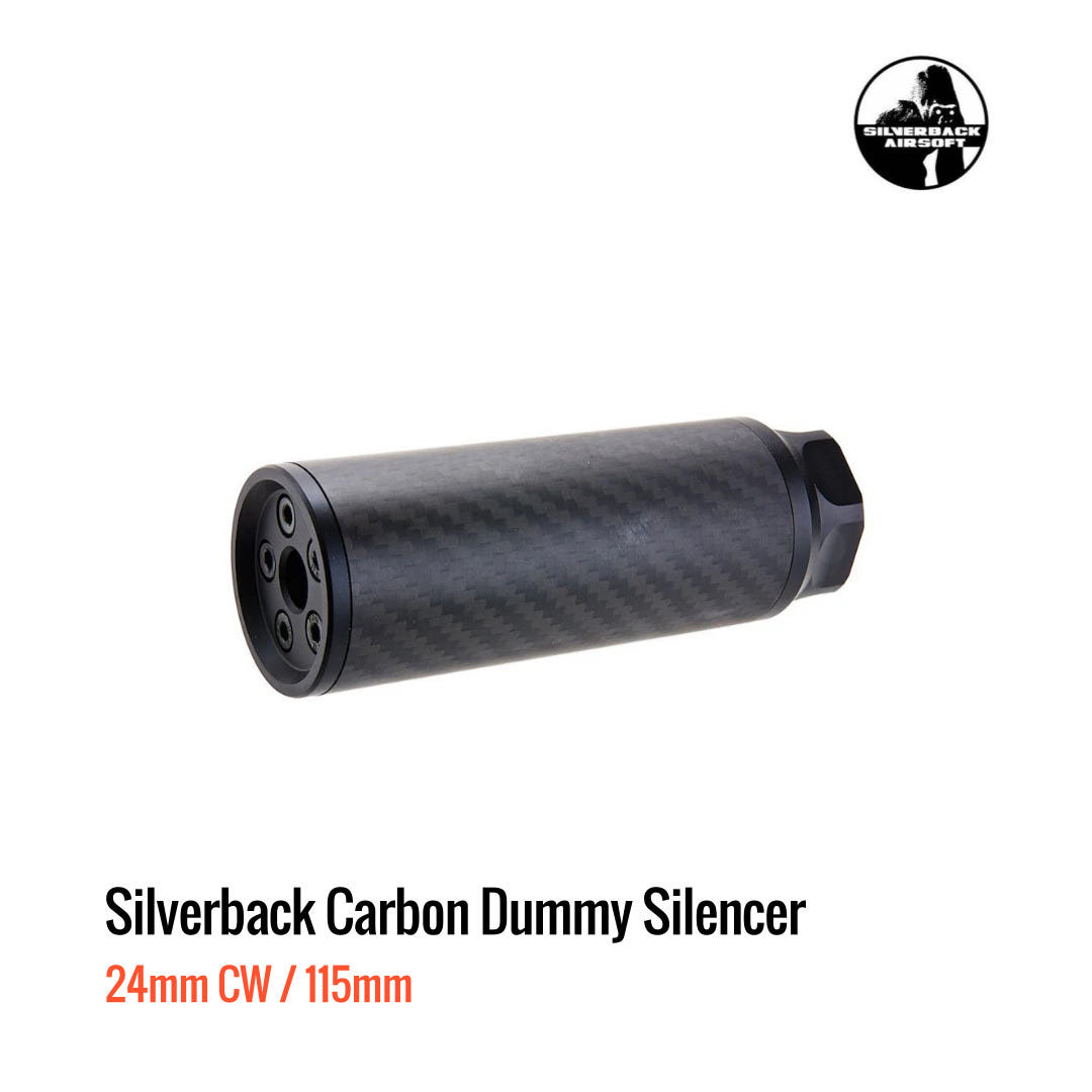[해외] Silverback 24mm CW 카본 더미 소음기 115mm