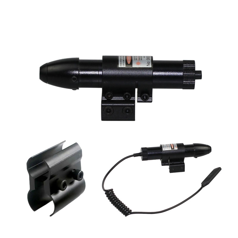 [해외] 레이저 사이트 레드 20mm레일 아웃바렐 링 마운트 포함