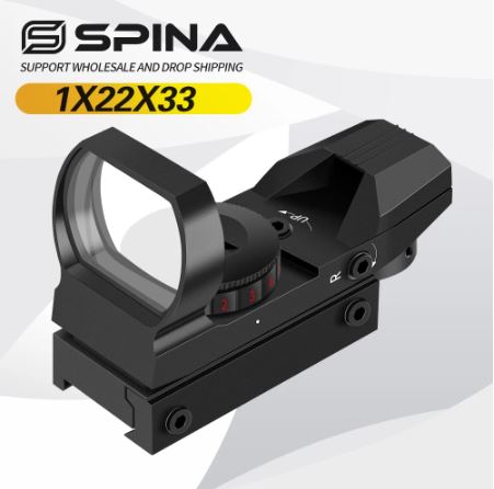 [해외] 홀로그램 도트 사이트 20mm 레일 SPINA Optics 1x22x33