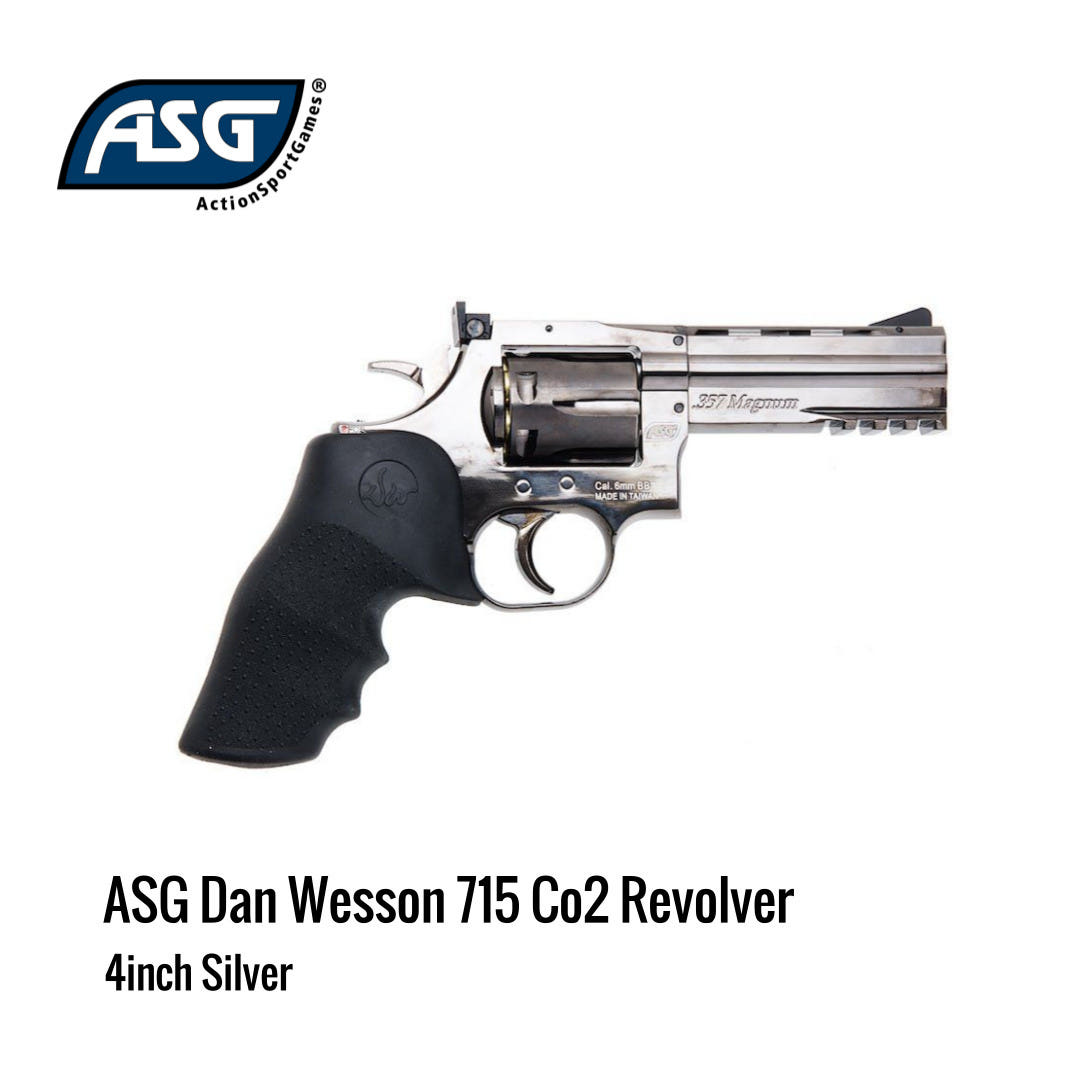 [해외] ASG Dan Wesson 715 4인치  Co2 리볼버 실버
