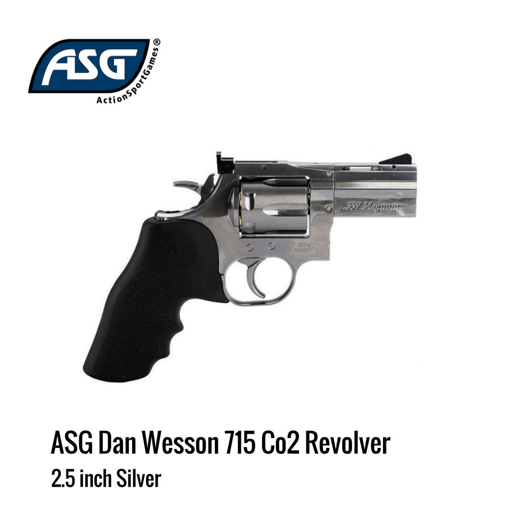 [해외] ASG Dan Wesson 715 2.5인치  Co2 리볼버 실버