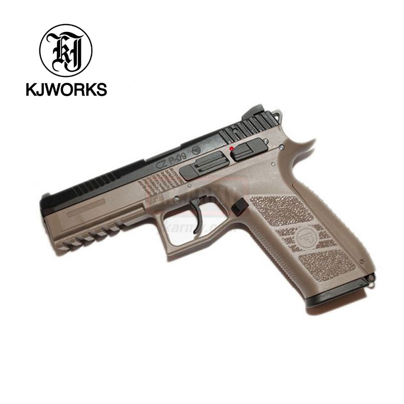 [해외] KJW CZ P-09 Co2 가스건 블로우백 TAN