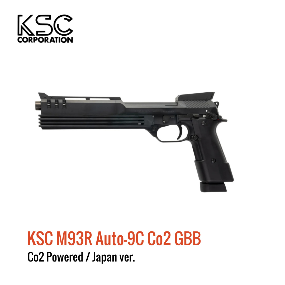 [해외] KSC M93R AUTO-9C 로보캅 피스톨 Co2 블로우백 일본버전