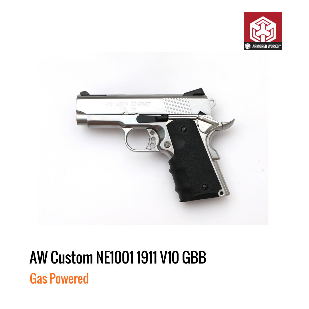 [해외] AW Custom NE1001 V10 가스 블로우백 실버 각인버전