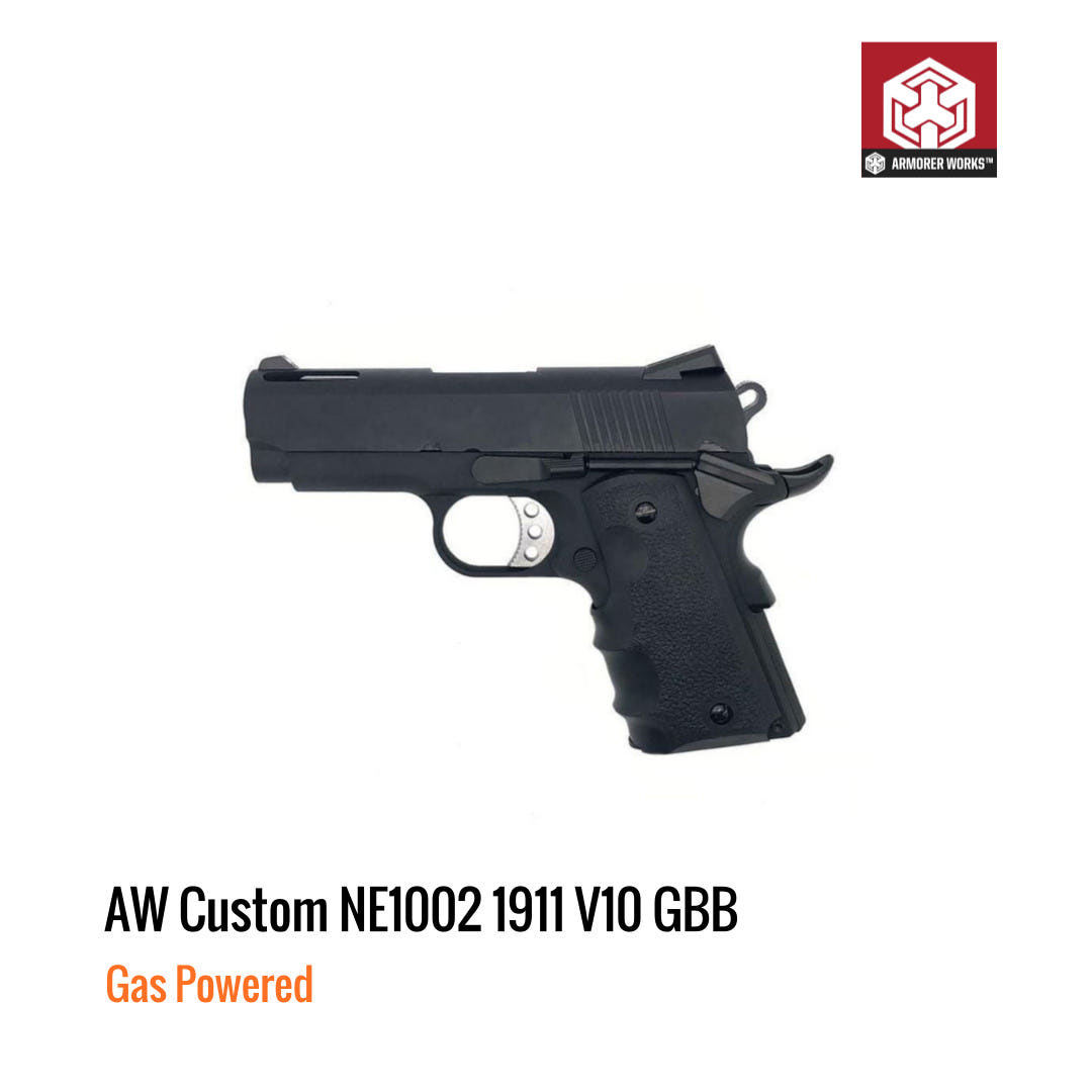 [해외] AW Custom NE1002 V10 가스 블로우백 블랙 무각인