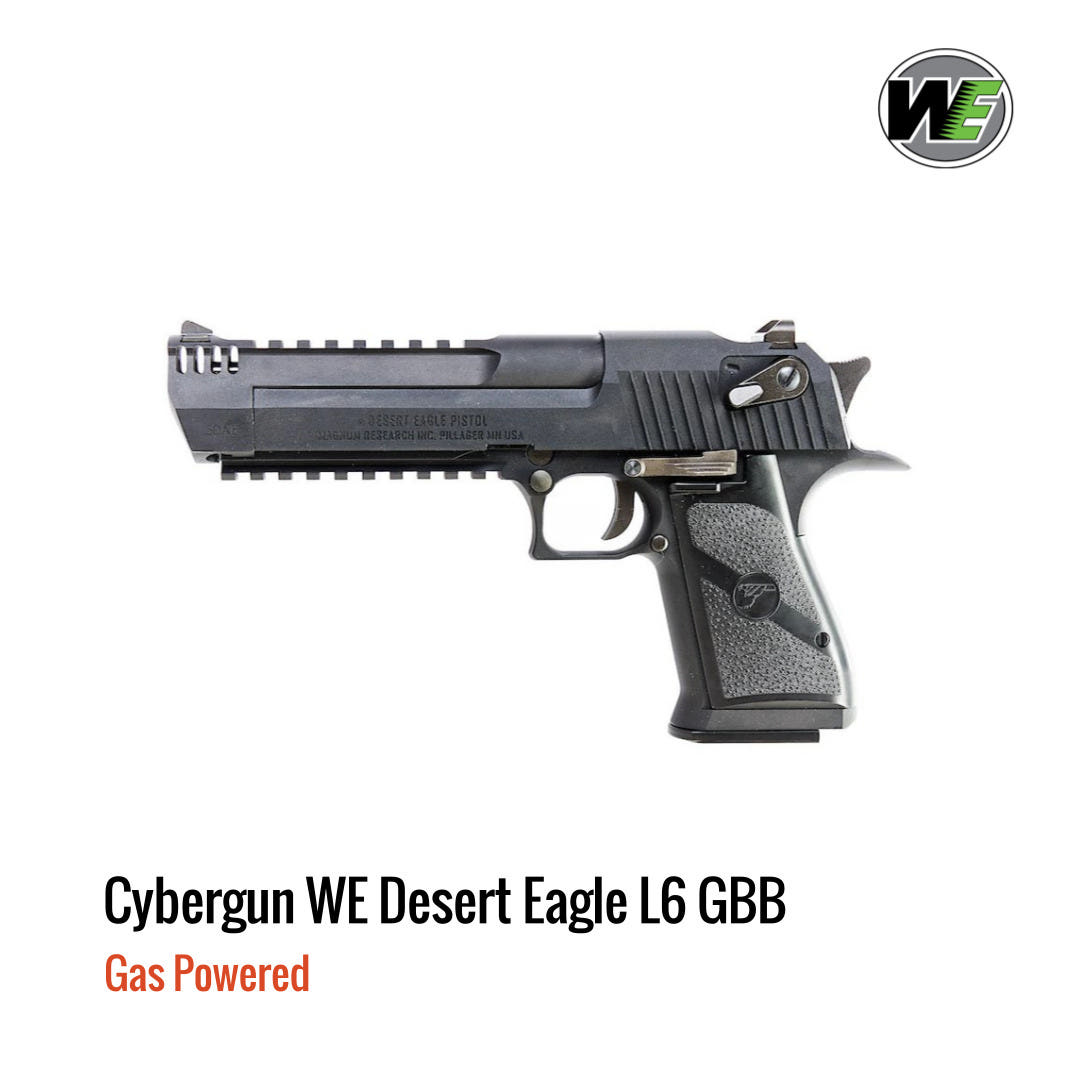 [해외] Cybergun WE Desert Eagle L6 가스 블로우백 풀메탈 블랙