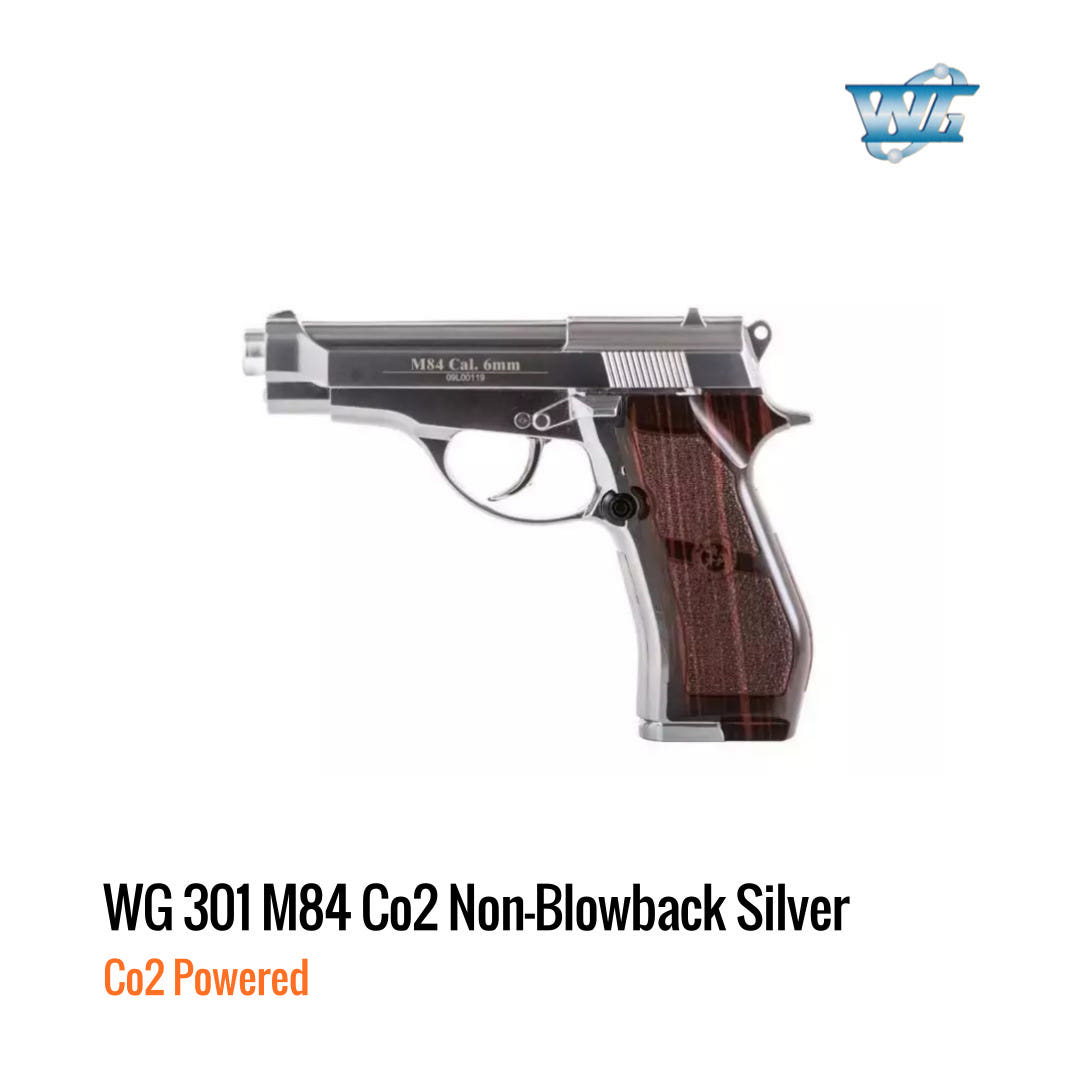 [해외] 윈건 WG 301 M84 Co2 논블로우백 가스건 실버