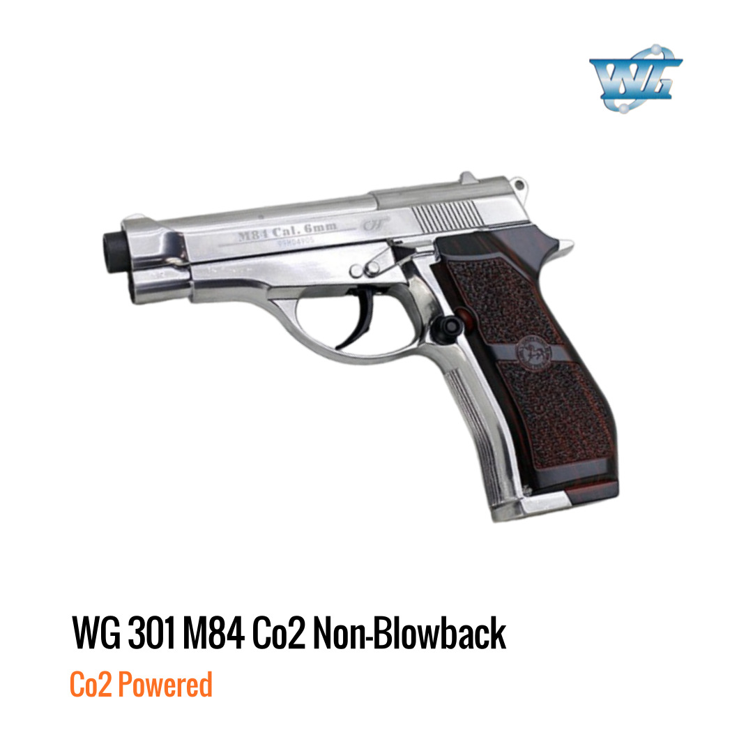 [해외] 윈건 WG 301 M84 Co2 논블로우백 가스건 실버
