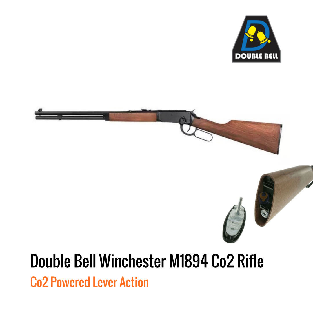 [해외] Double Bell 윈체스터 M1894 탄피배출 Co2 가스 레버액션 리이플 Real Wood