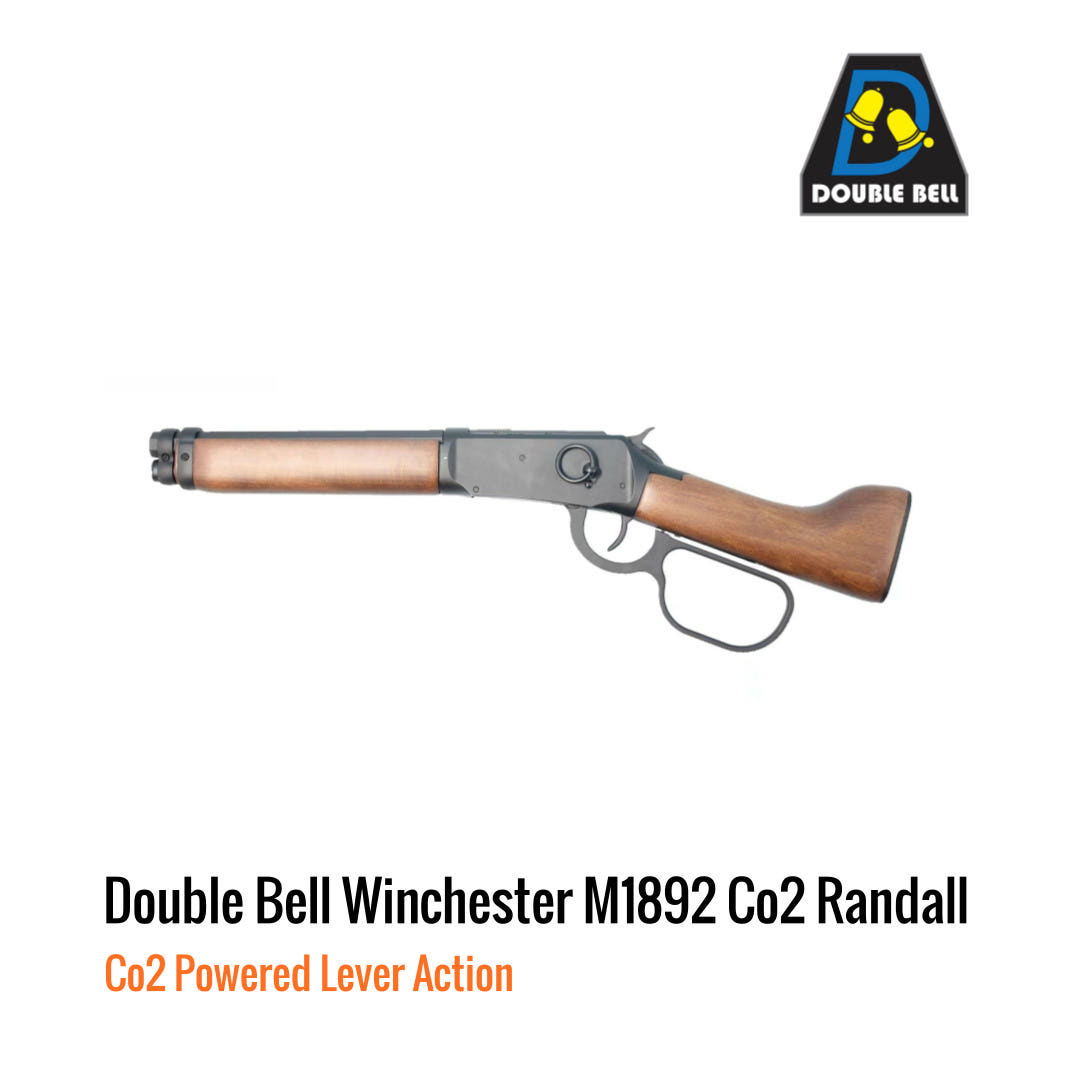 [해외] Double Bell 윈체스터 M1892 Randall 탄피배출 Co2 레버액션 리이플 Real Wood