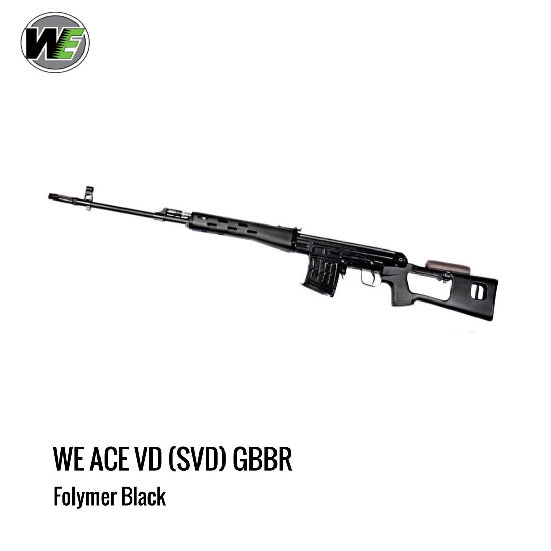 [해외] WE ACE VD(SVD) 가스 블로우백 스나이퍼 라이플 블랙