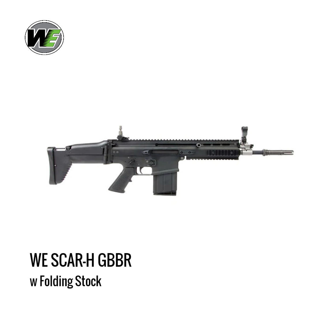 [해외] WE SCAR-H  CQC V3 GBBR 가스 블로우백 라이플 블랙