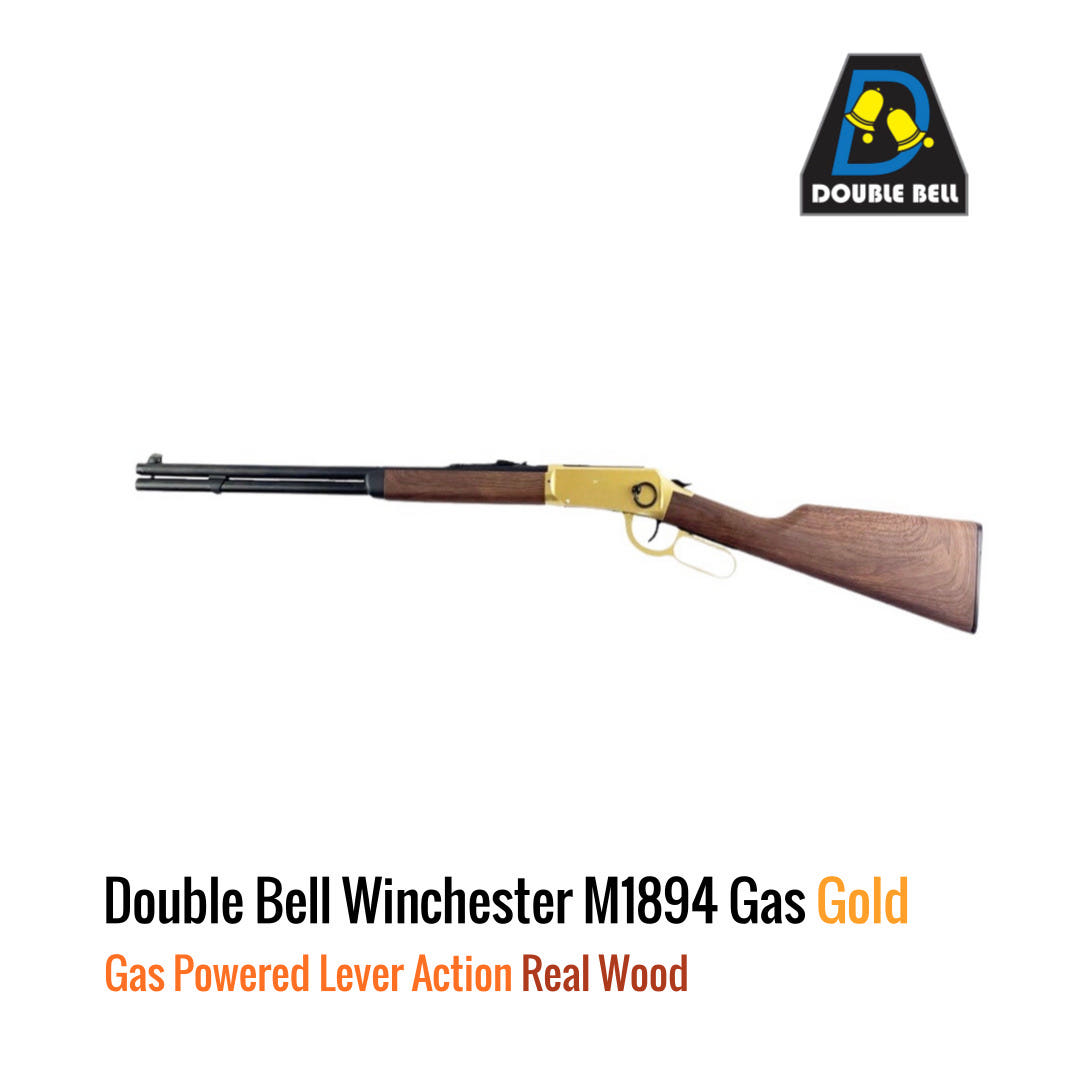 [해외] Double Bell 윈체스터 M1894 탄피배출 가스 레버액션 리이플 Real Wood Gold