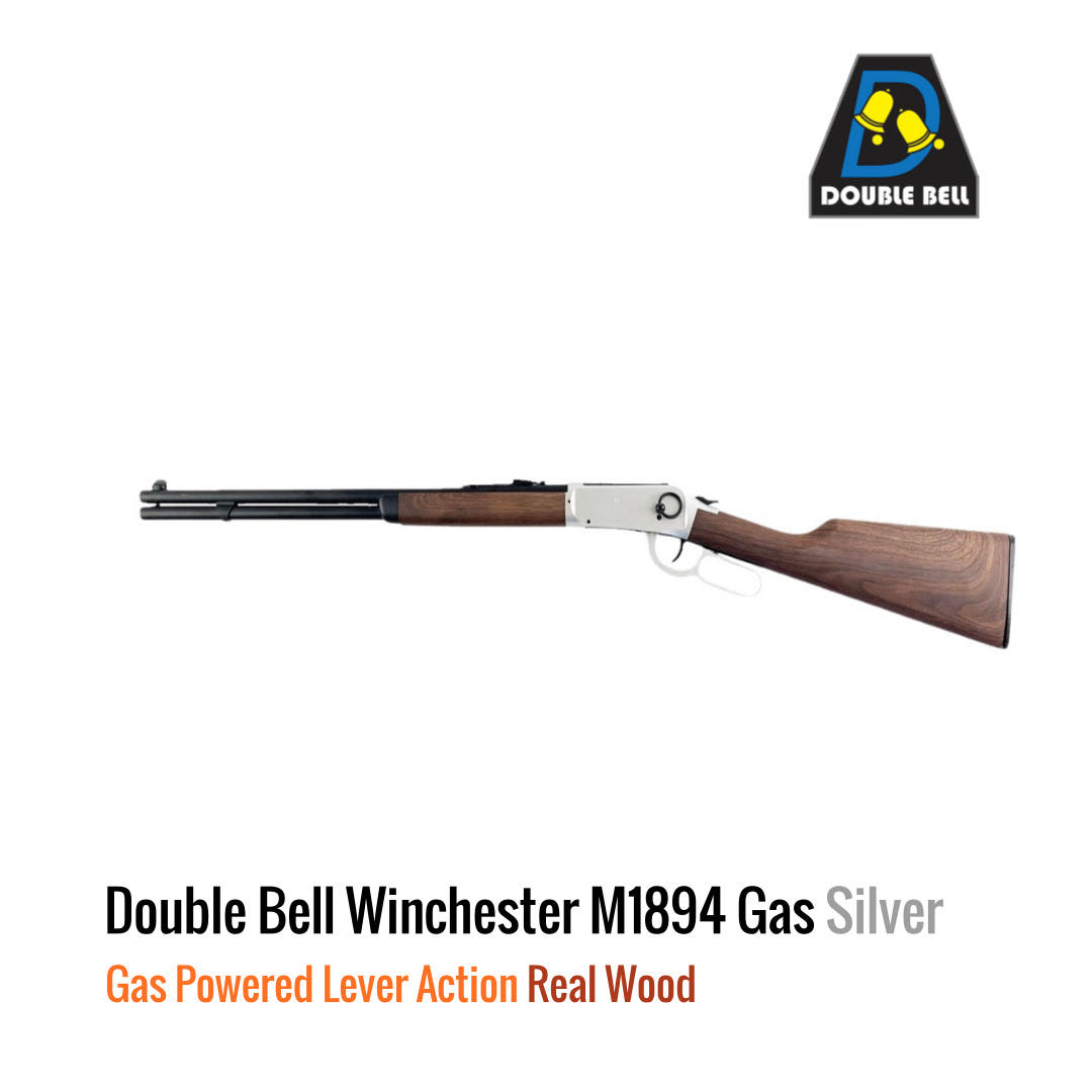 [해외] Double Bell 윈체스터 M1894 탄피배출 가스 레버액션 리이플 Real Wood 실버