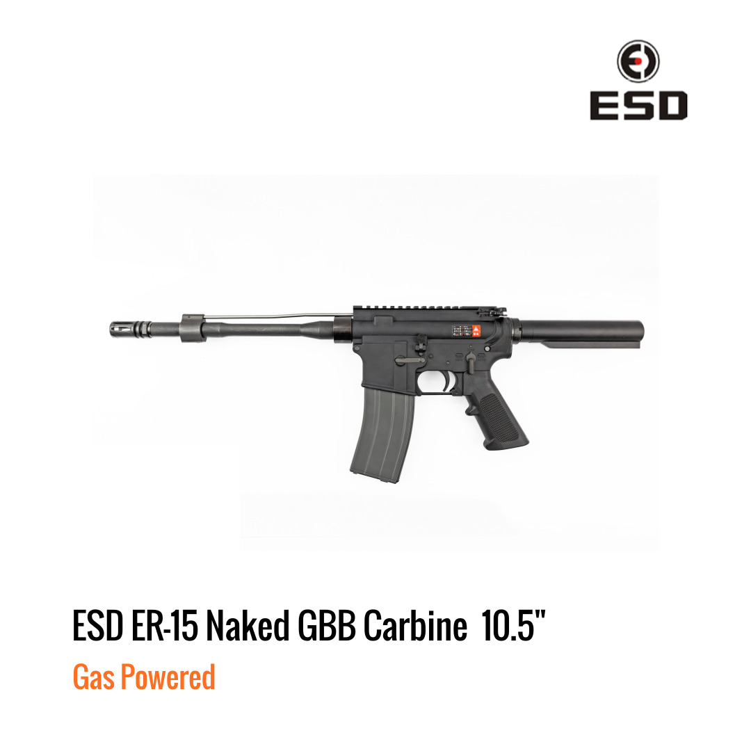 [해외] ESD ER-15 Naked 가스 블로우백 10.5인치
