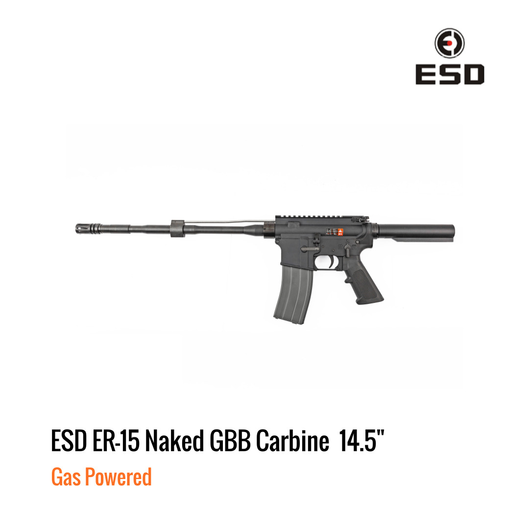 [해외] ESD ER-15 Naked 가스 블로우백 14.5인치