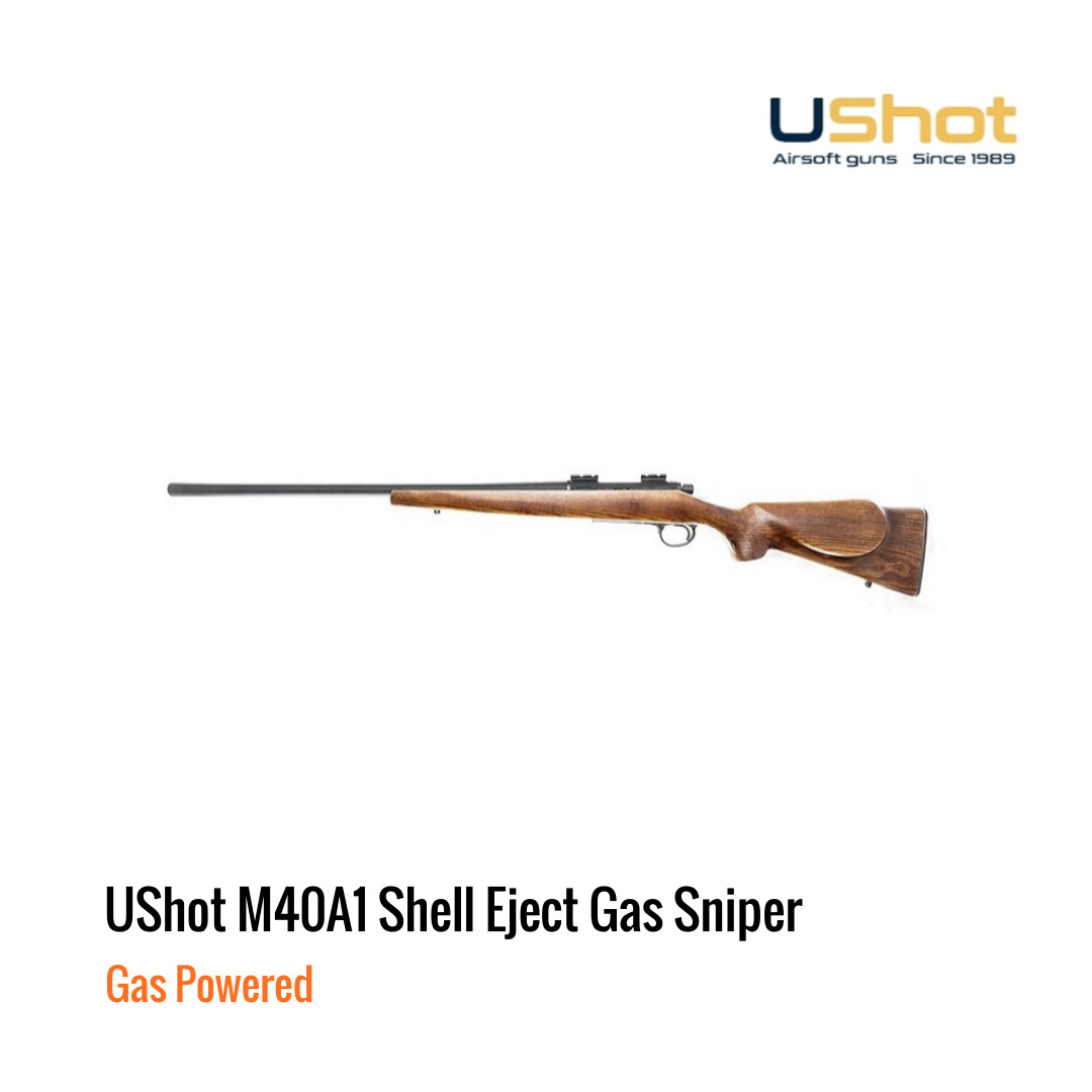 [해외] UShot M40A1 탄피배출 Real Wood 스나이퍼
