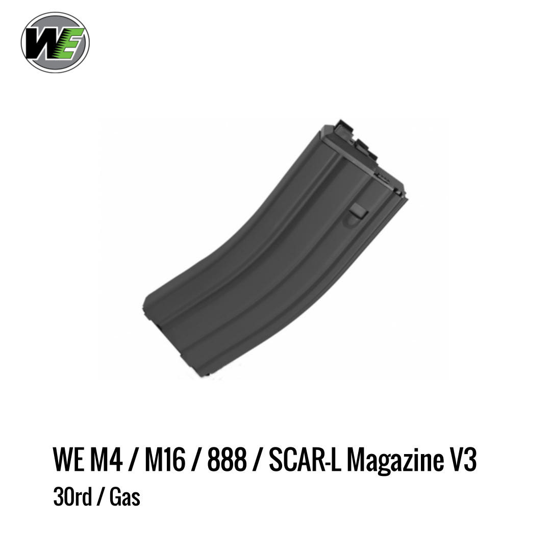 [해외] WE M4 / M16 / 888 / SCAR-L 가스 탄창 30rd