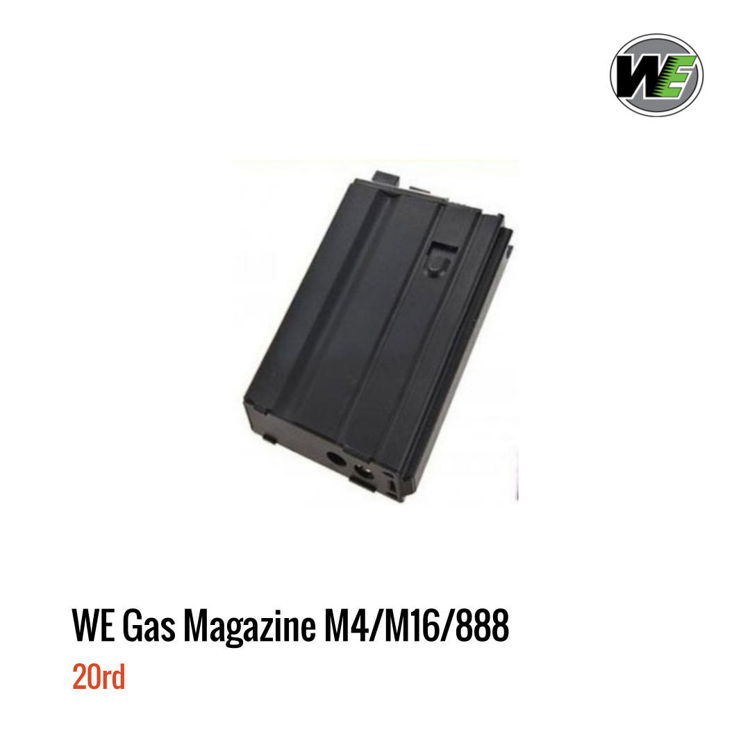 [해외] WE M4 / M16 / 888 / SCAR-L 가스 탄창 20rd