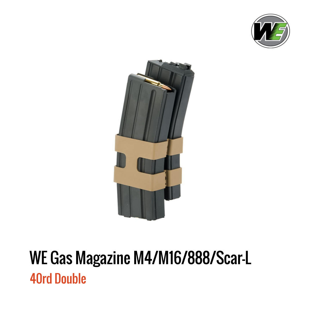 [해외] WE M4 M16  888 SCAR-L 더블 가스 탄창 80rd
