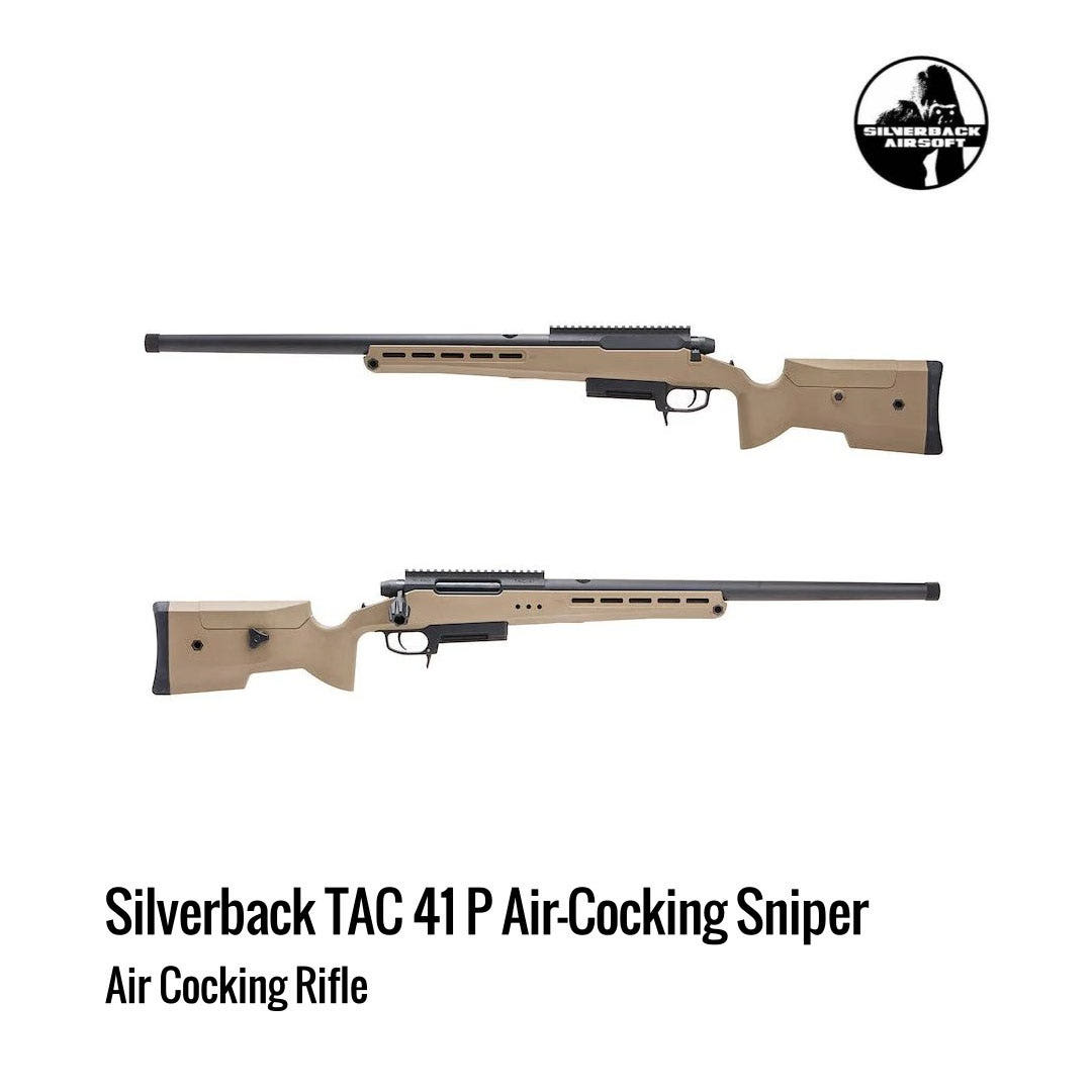 [해외] Silverback TAC 41P 오리지널 에어코킹 스나이퍼 라이플 다크어쓰
