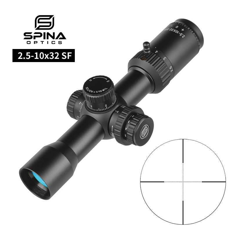 [해외] 10배율 2.5-10x32 IR 라이플 스코프 쇼트 SPINA SP-21032-IRP