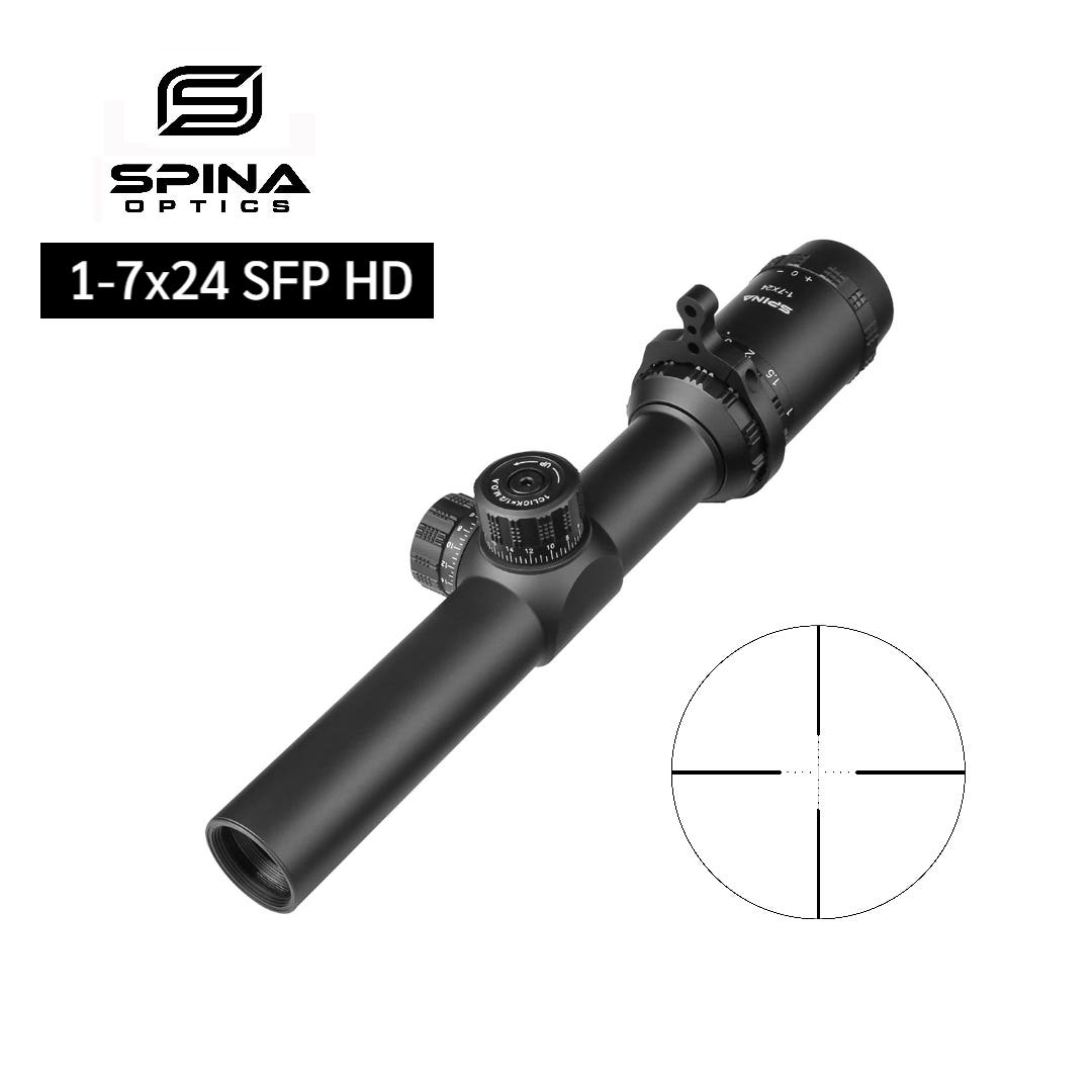 [해외] 7배율 1-7x24 SFP HD 쇼트 스코프 SPINA SP-1724-SFP