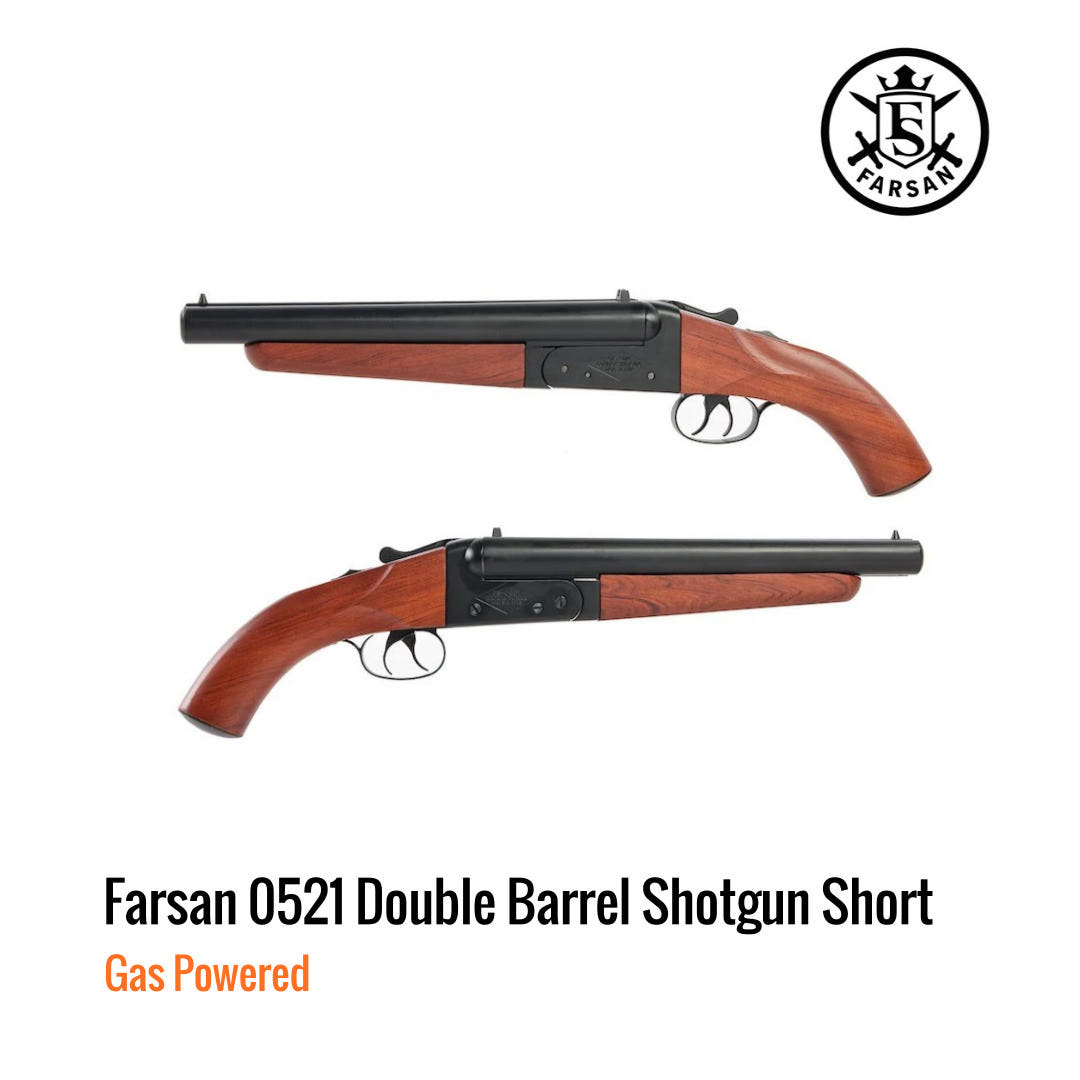 [해외] Farsan 더블바렐 가스 샷건 쇼트 Sawed Off 나무재질