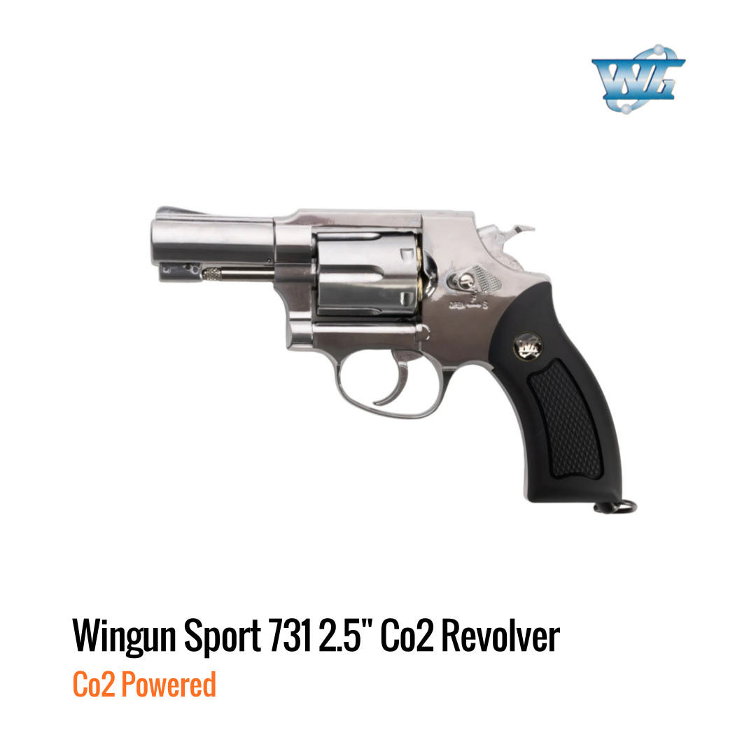 [해외] 윈건 WG Super Sports 731 M36 Co2 리볼버 2.5인치 실버