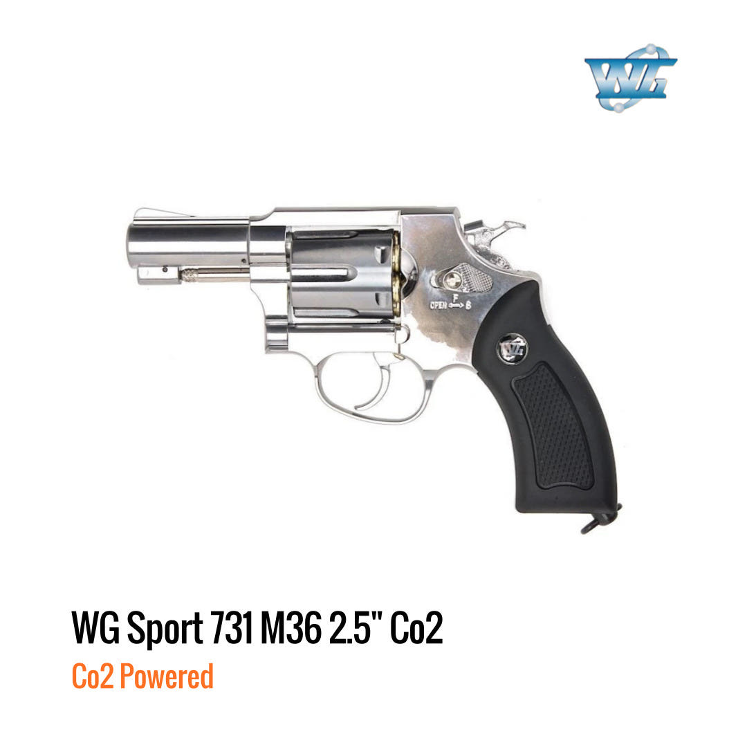 [해외] 윈건 WG Super Sports 731 M36 Co2 리볼버 2.5인치 실버 각인