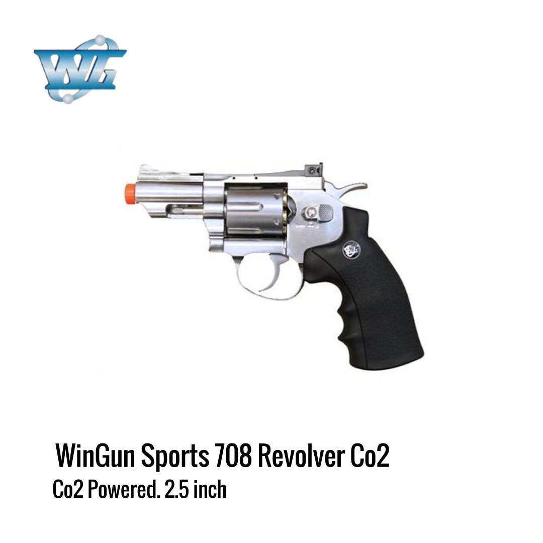 [해외] 윈건 WG Super Sports 708 Co2 리볼버 2.5인치 실버