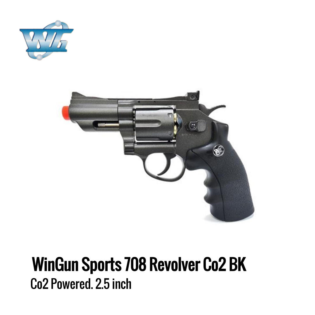 [해외] 윈건 WG Super Sports 708 Co2 리볼버 2.5인치 블랙