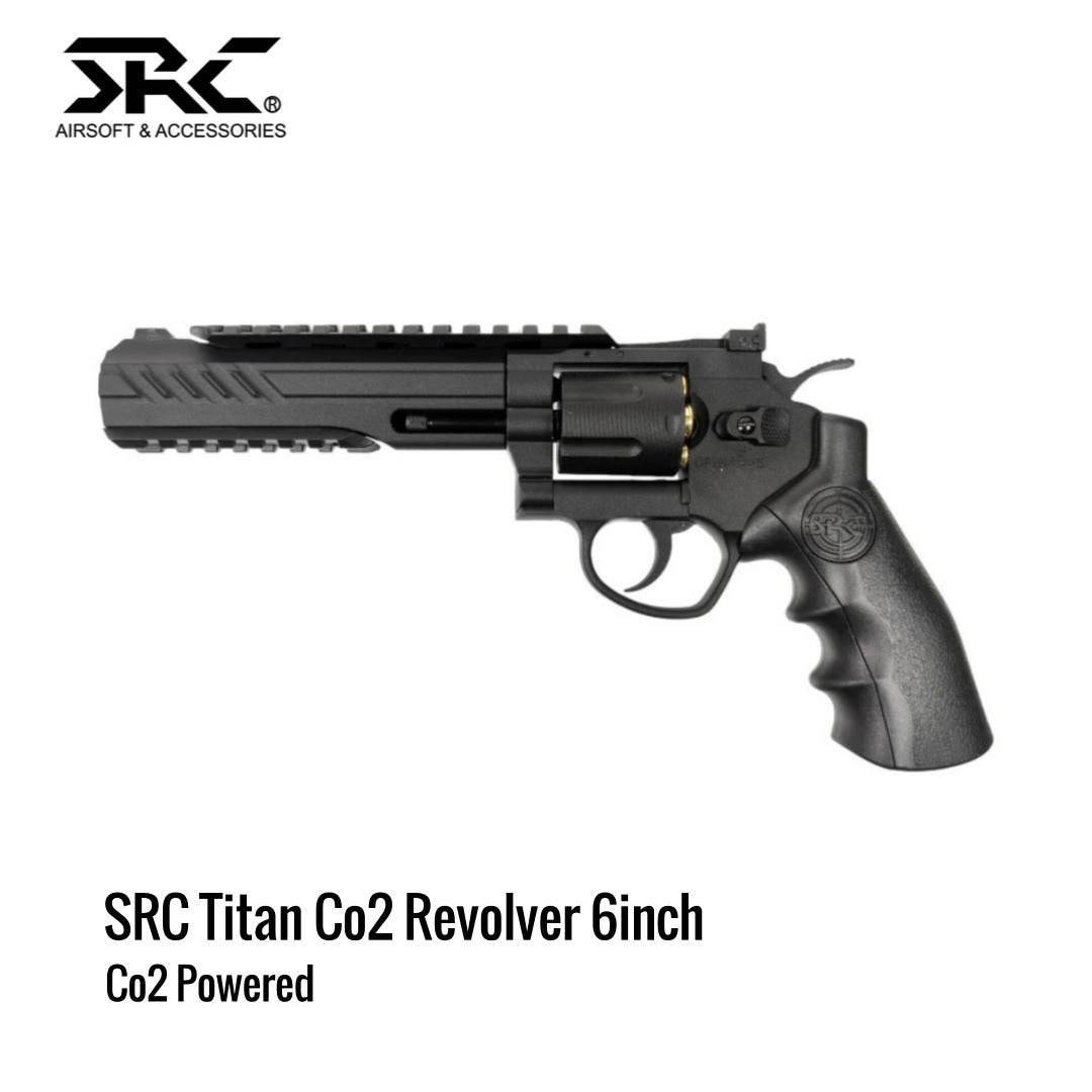 [해외] SRC Titan Co2 리볼버 6인치 블랙