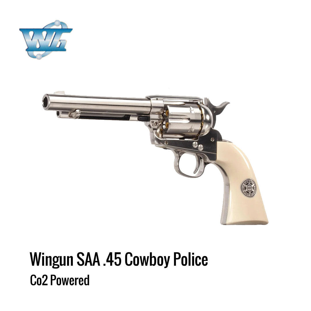 [해외] Umarex WG SAA .45 리볼버 Cowboy Police Co2 풀메탈 니켈