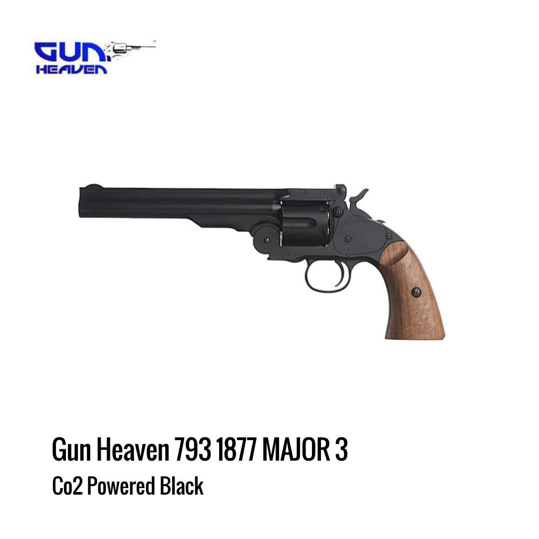 [해외] Gun Heaven 1877 MAJOR-3 Co2 리볼버 블랙