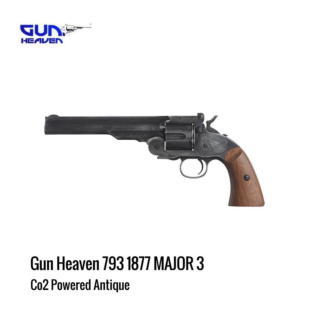 [해외] Gun Heaven 793 1877 MAJOR-3 Co2 리볼버 앤틱